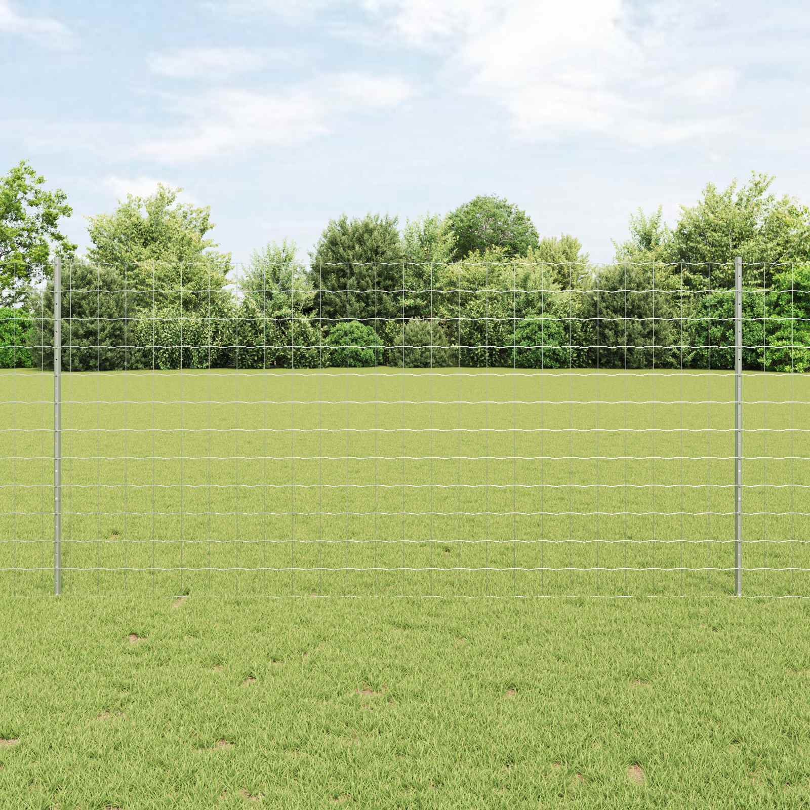 Geschweißter Drahtzaun 10 x 1,2 m (B x H) Feuerverzinkter Stahl