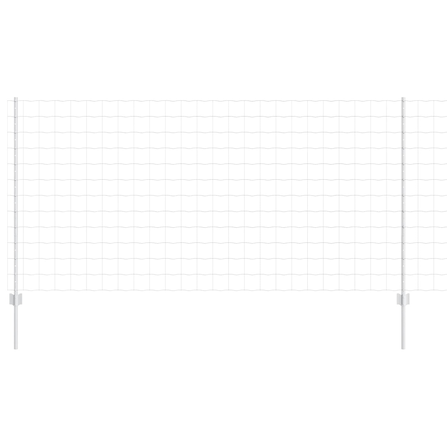 Geschweißter Drahtzaun 10 x 1,2 m (B x H) Feuerverzinkter Stahl
