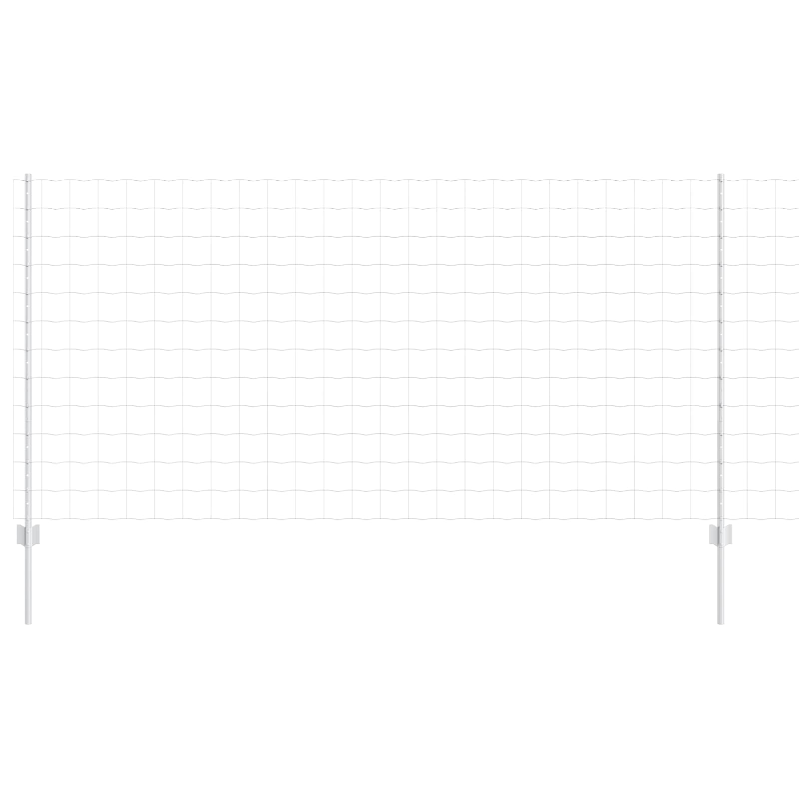 Geschweißter Drahtzaun 10 x 1,2 m (B x H) Feuerverzinkter Stahl