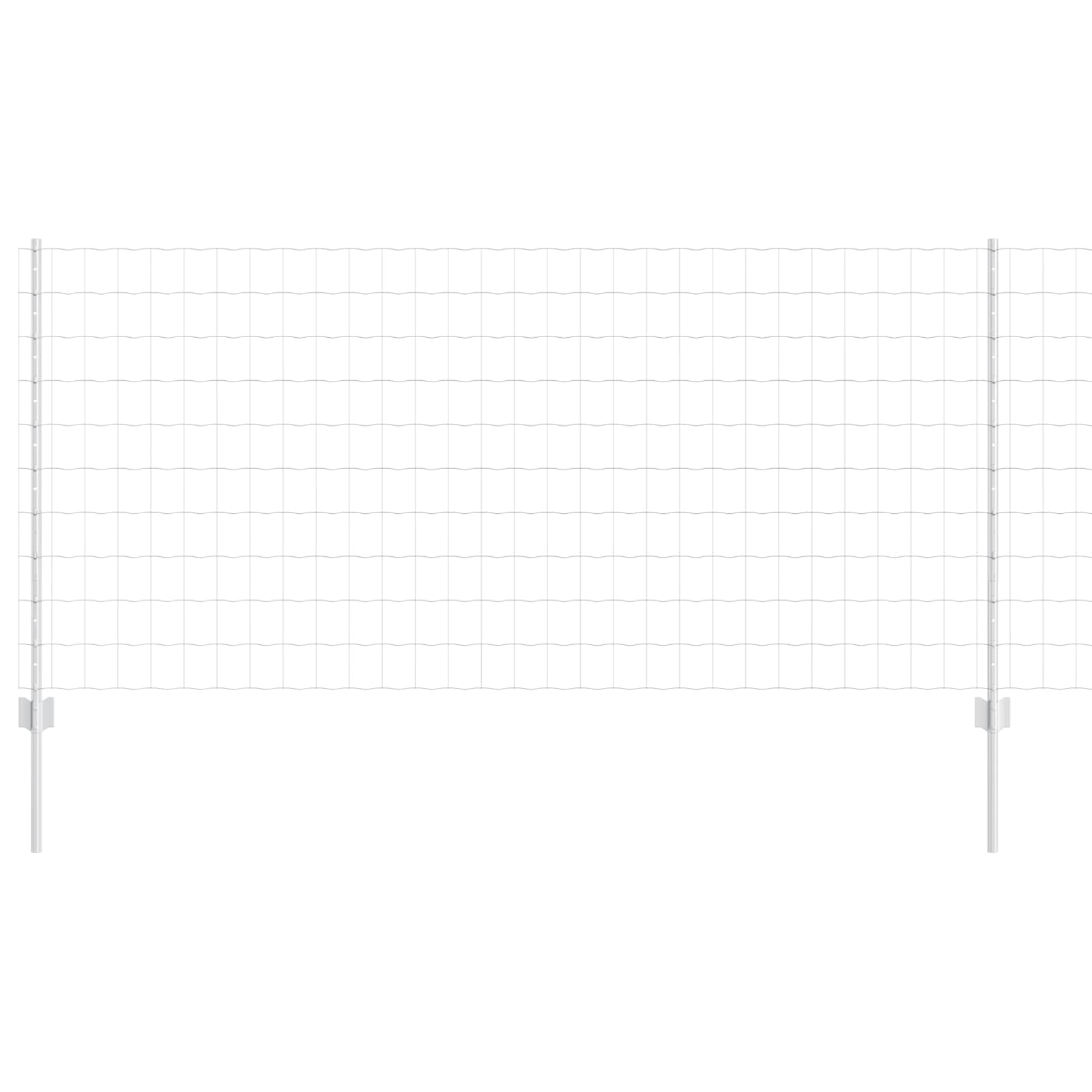 Geschweißter Drahtzaun 25 x 1 m (B x H) Feuerverzinkter Stahl