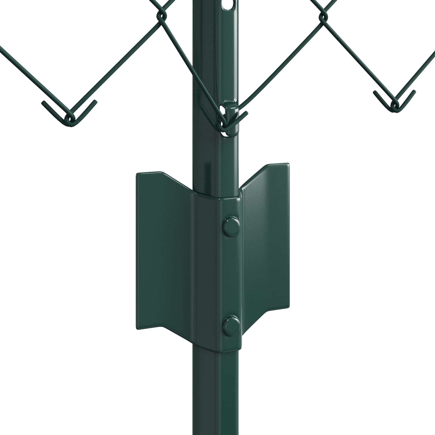Maschendrahtzaun mit Pfosten 10 x 0,6 m PVC-beschichteter Stahl