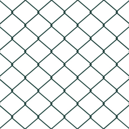 Maschendrahtzaun mit Pfosten 10 x 0,8 m PVC-beschichteter Stahl