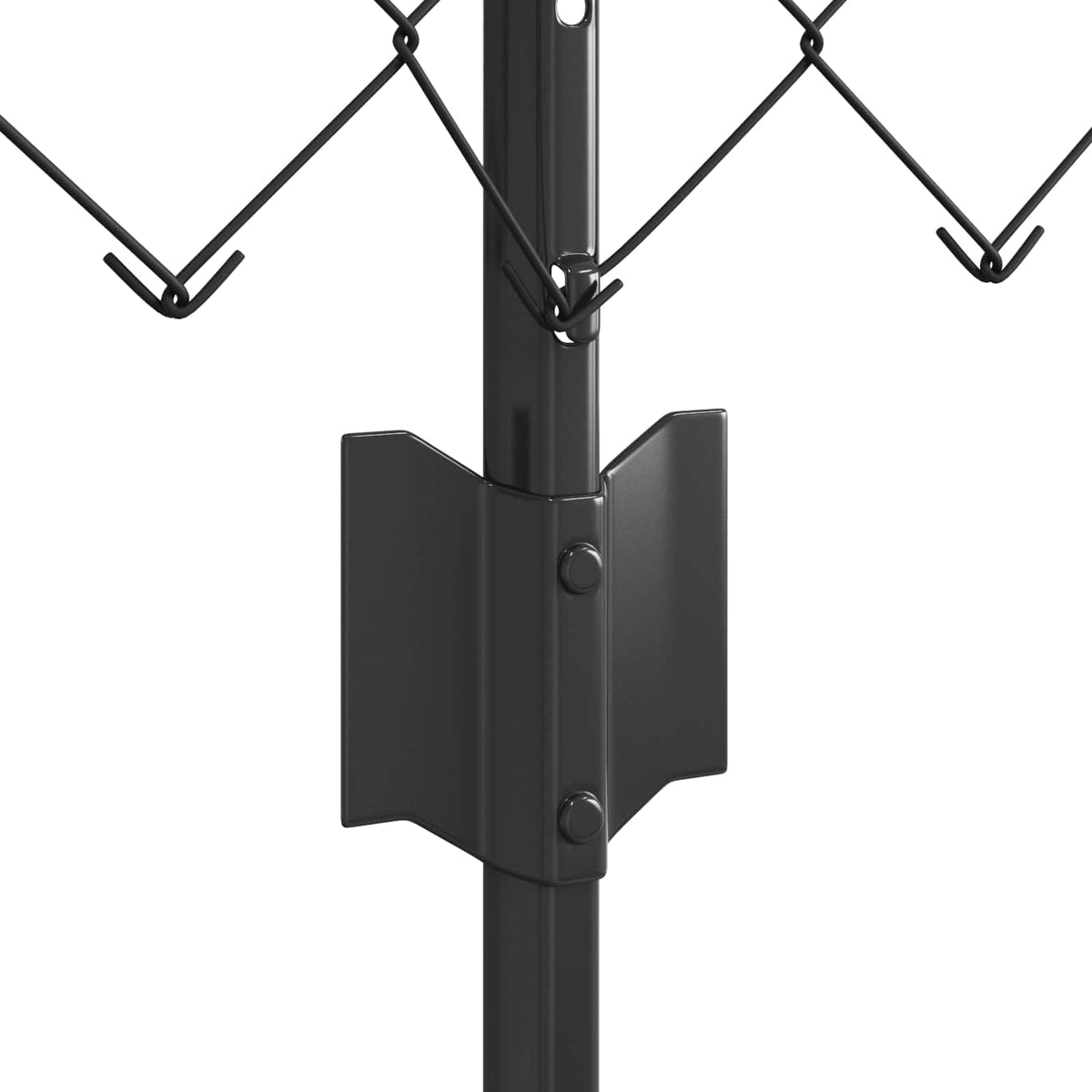 Maschendrahtzaun mit Pfosten 10 x 0,8 m PVC-beschichteter Stahl