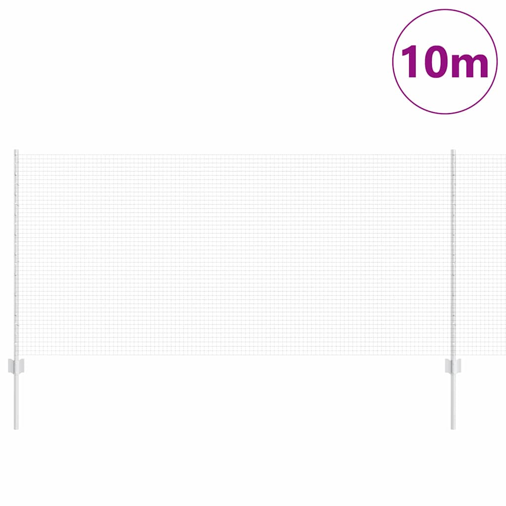 Schweißdrahtzaun mit Pfosten 10 x 1 m (B x H)