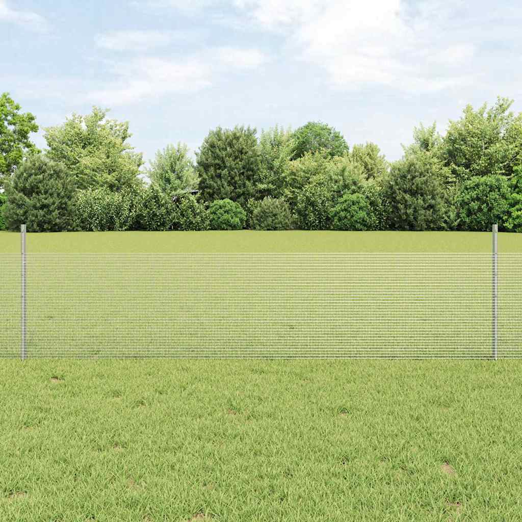 Schweißdrahtzaun mit Pfosten 25 x 0,5 m (B x H)