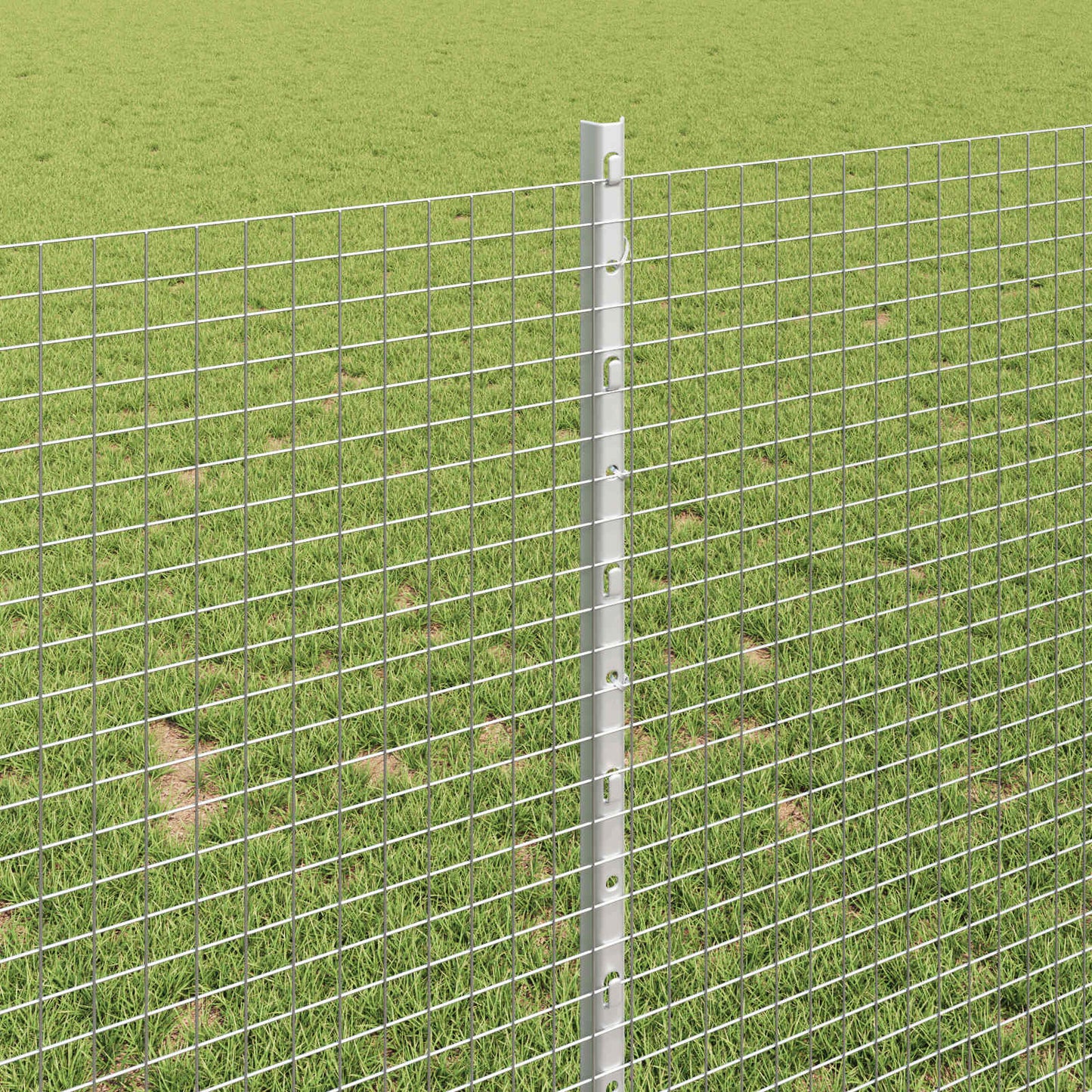 Schweißdrahtzaun mit Pfosten 25 x 1 m (B x H)