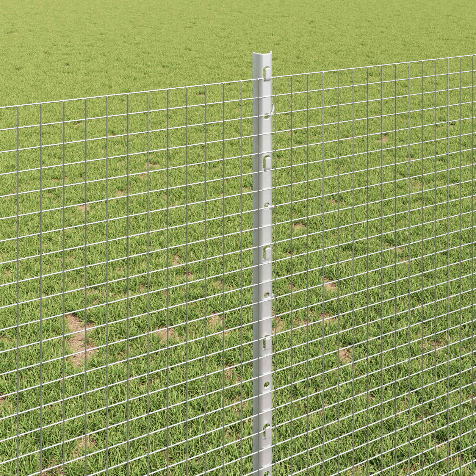 Schweißdrahtzaun mit Pfosten 25 x 1 m (B x H)