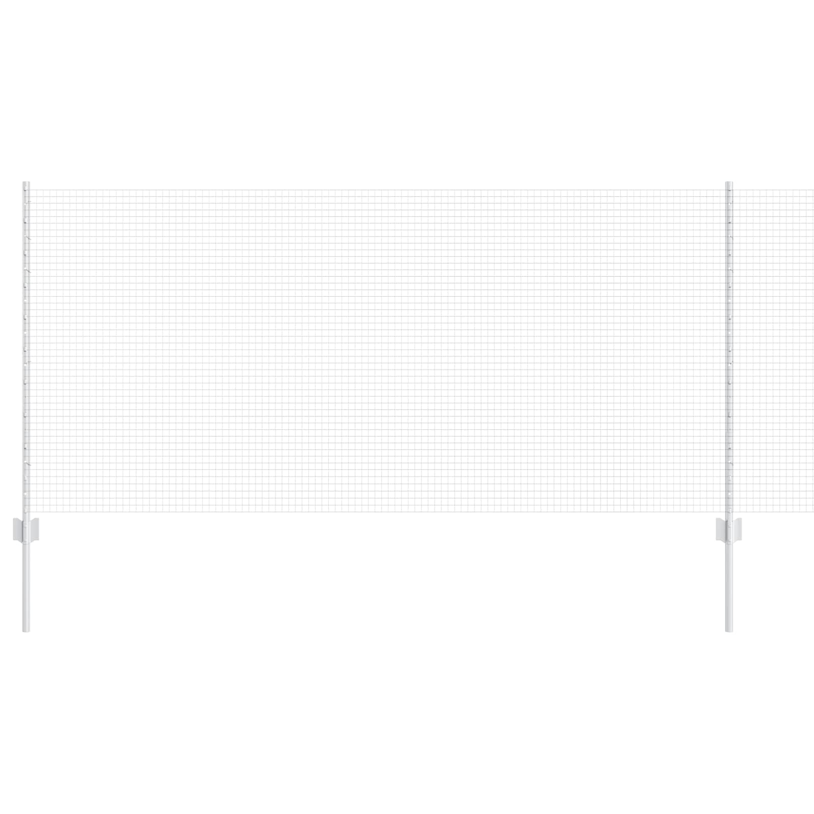 Schweißdrahtzaun mit Pfosten 25 x 1 m (B x H)