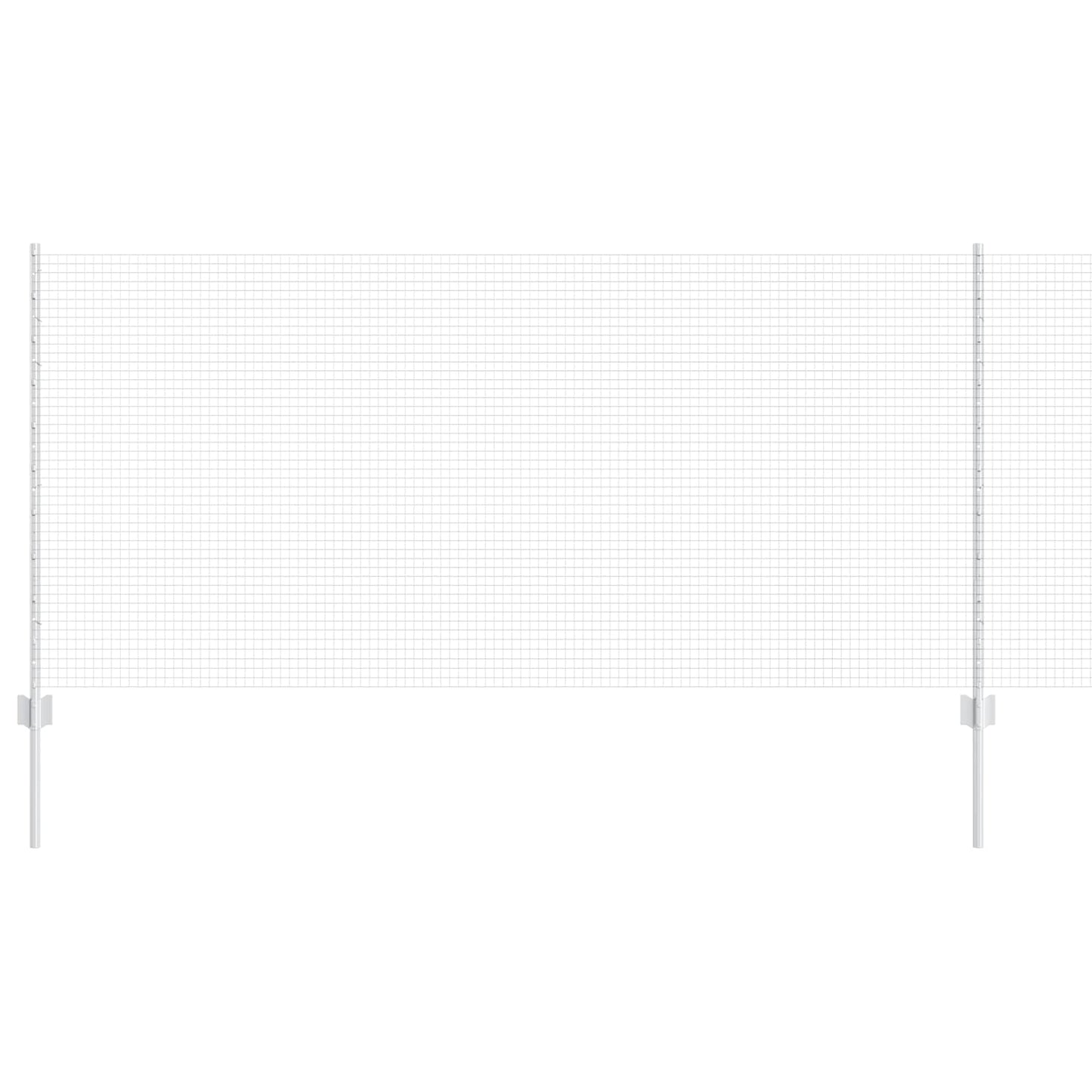 Schweißdrahtzaun mit Pfosten 25 x 1 m (B x H)