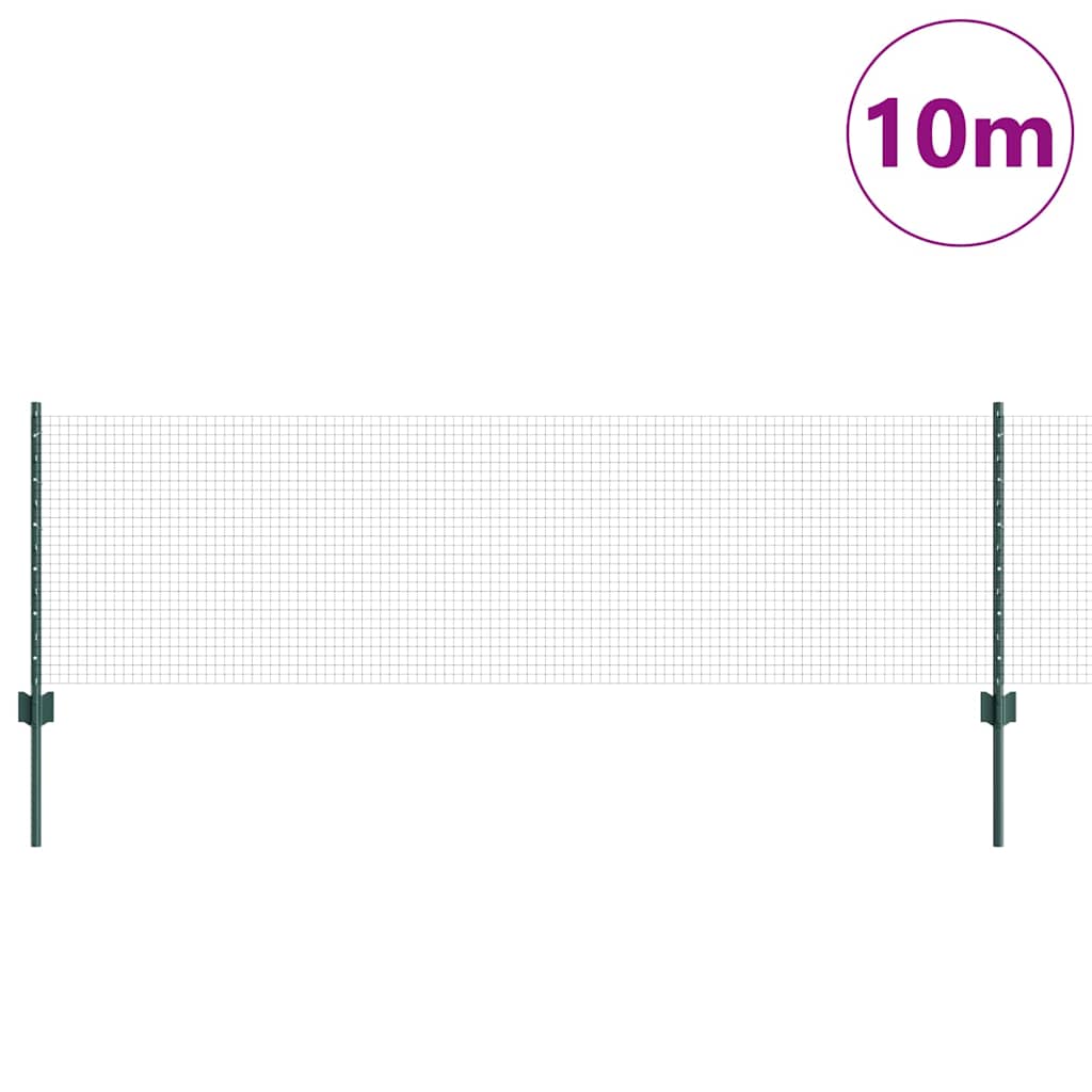 Schweißdrahtzaun mit Pfosten 10 x 0,6 m (B x H)