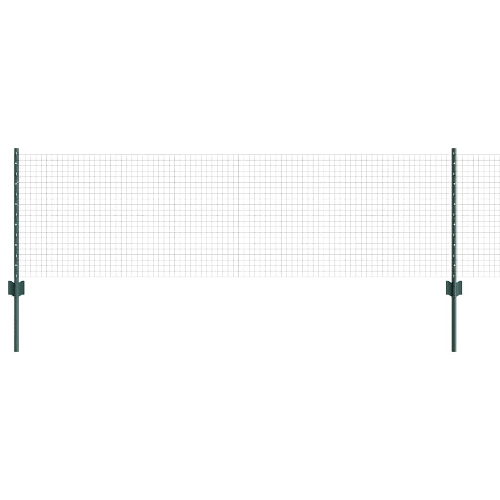 Schweißdrahtzaun mit Pfosten 10 x 0,6 m PVC-beschichteter Stahl