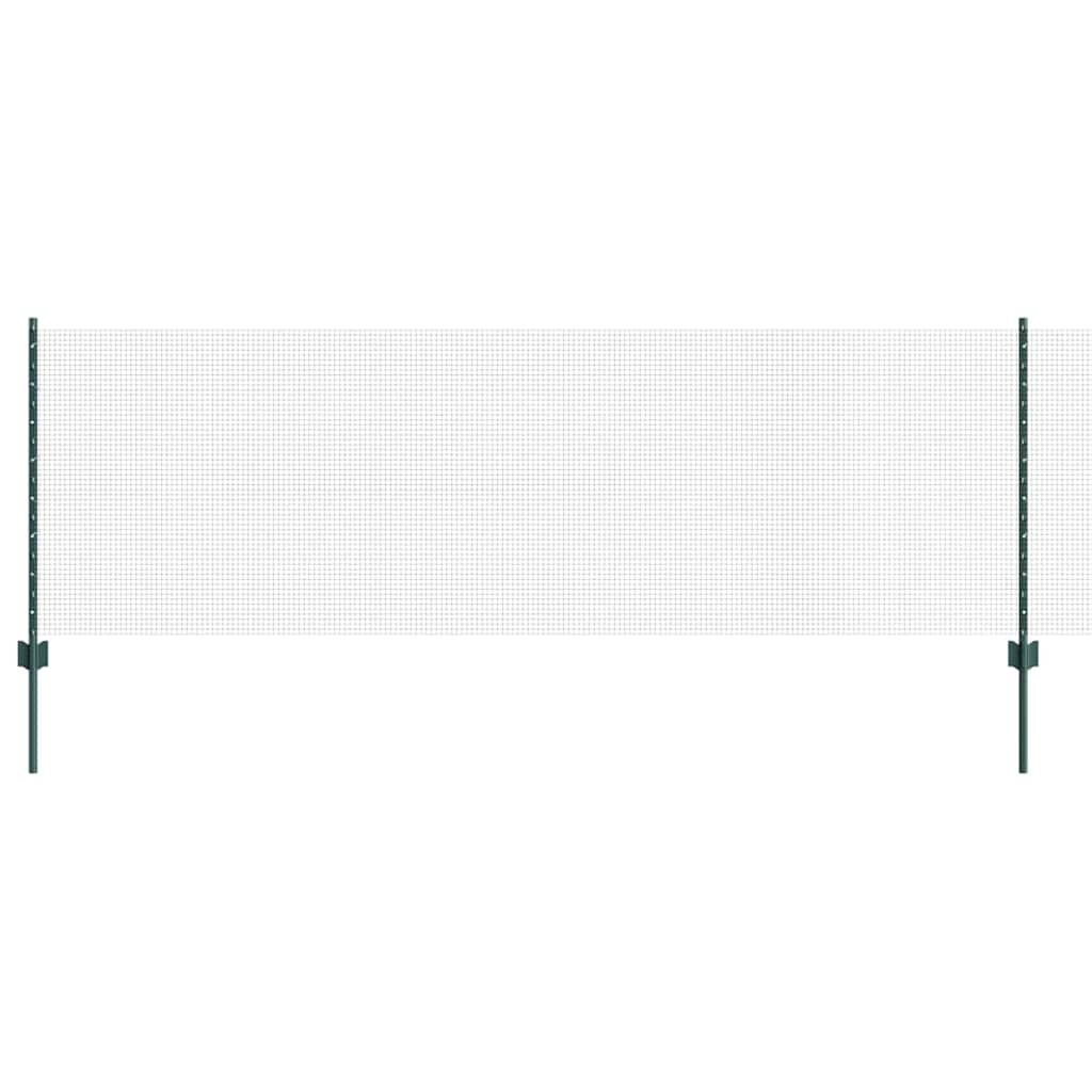 Schweißdrahtzaun mit Pfosten 10 x 0,8 m PVC-beschichteter Stahl
