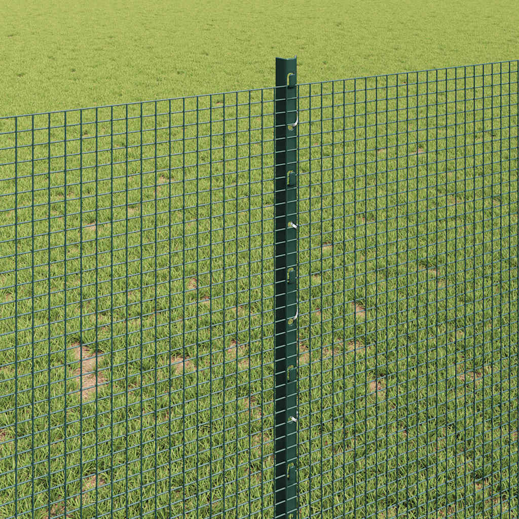 Zaun mit Pfosten Grün