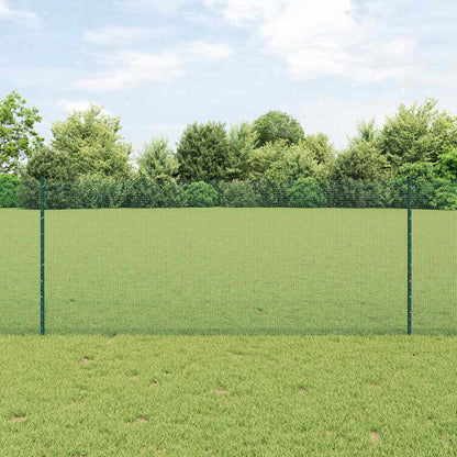 Geschweißter Drahtzaun mit Pfosten 10 x 1 m Verzinkter Stahl