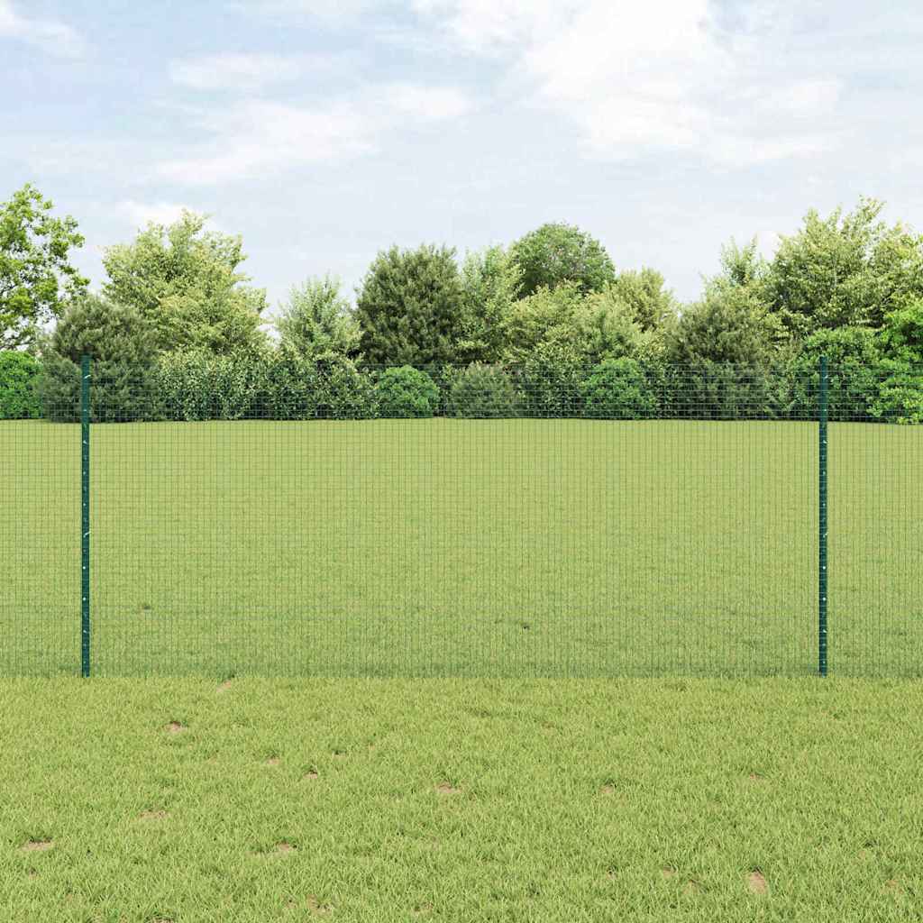 Zaun mit Pfosten Grün