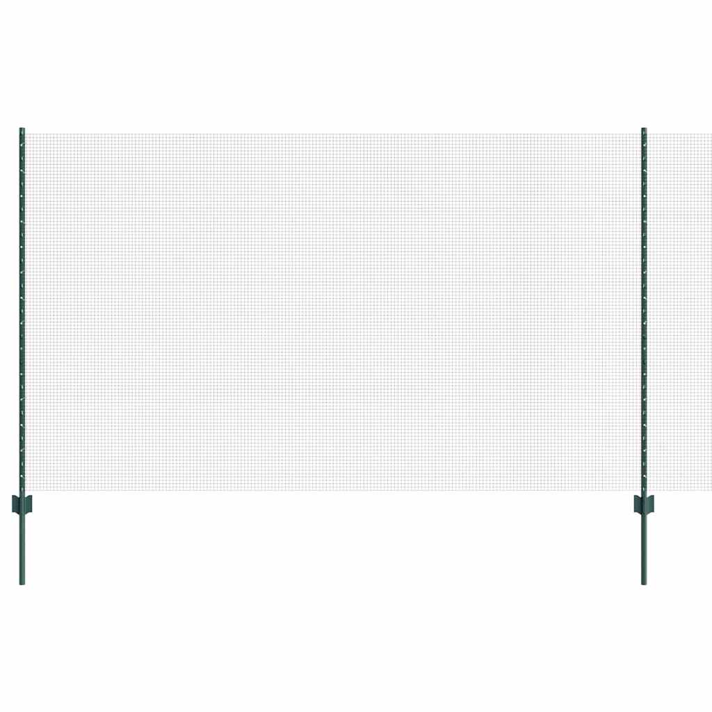 Schweißdrahtzaun mit Pfosten 10 x 1,4 m PVC-beschichteter Stahl