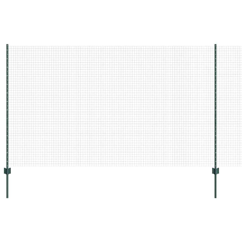 Schweißdrahtzaun mit Pfosten 10 x 1,4 m PVC-beschichteter Stahl