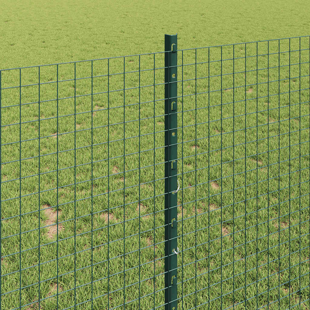 Zaun mit Pfosten Grün