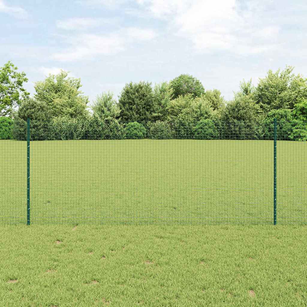 Zaun mit Pfosten Grün