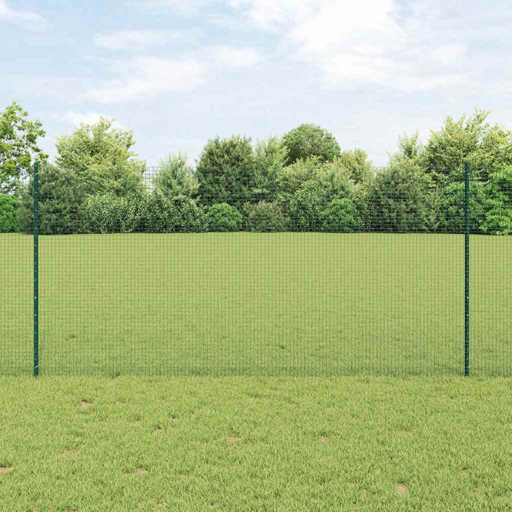 Zaun mit Pfosten Grün