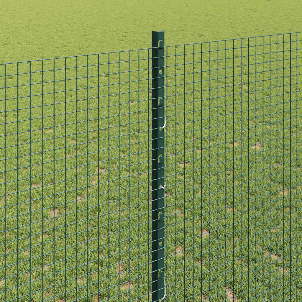 Zaun mit Pfosten Grün