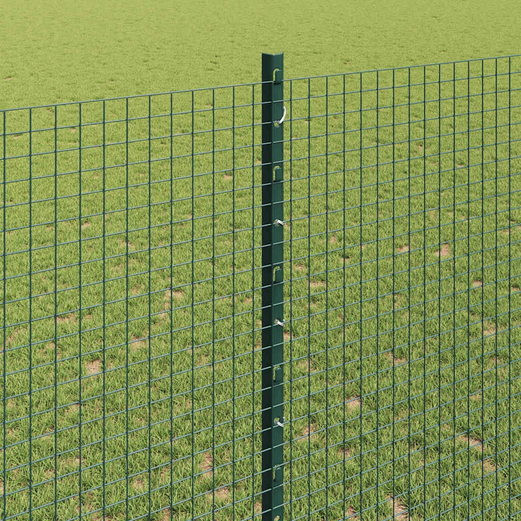 Zaun mit Pfosten Grün