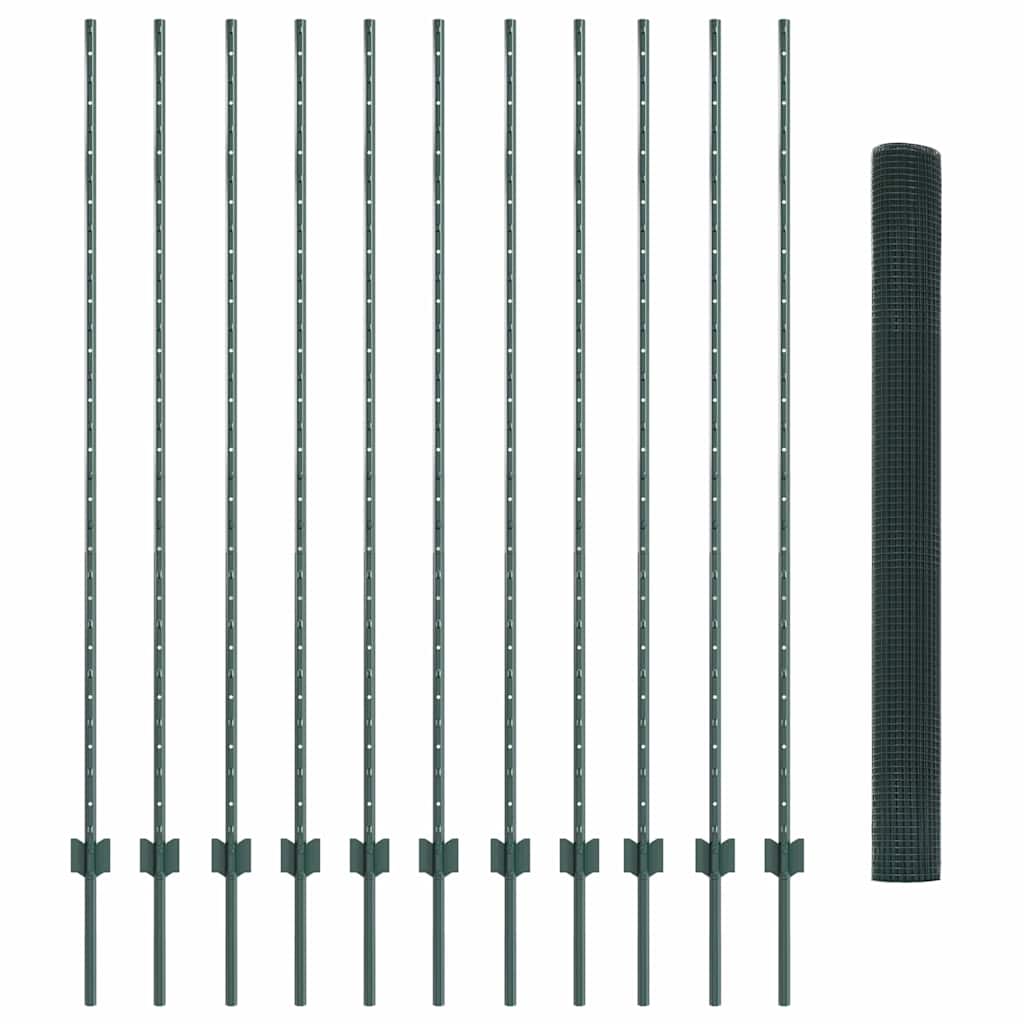 Schweißdrahtzaun mit Pfosten 25 x 1,6 m (B x H)