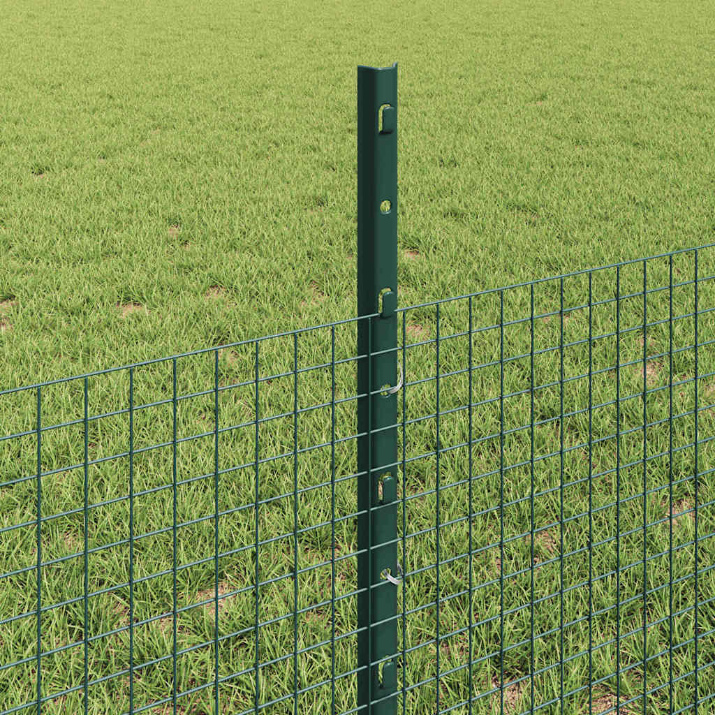 Zaun mit Pfosten Grün