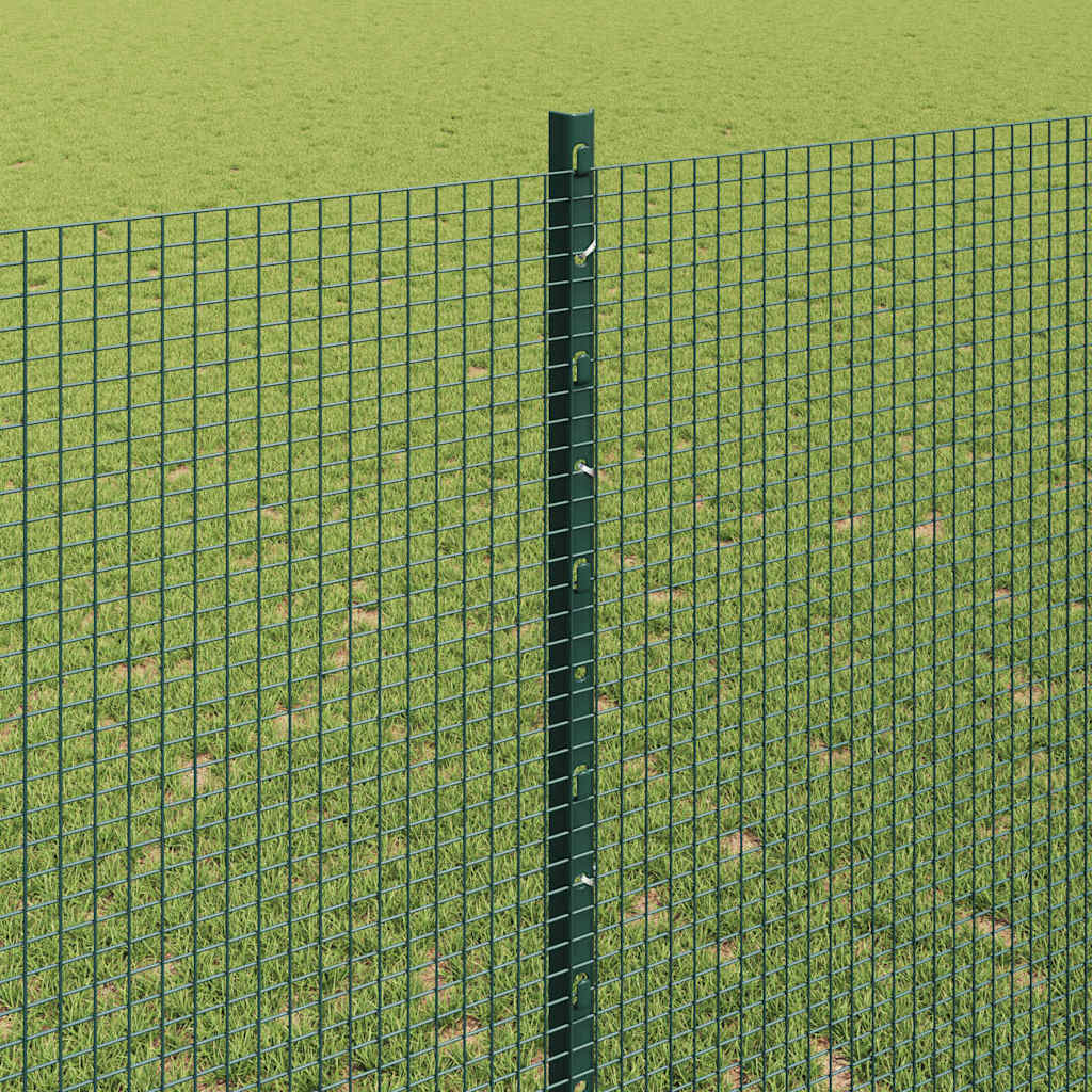 Zaun mit Pfosten Grün