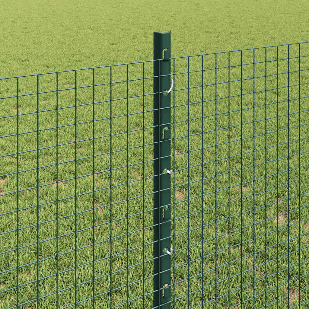 Zaun mit Pfosten Grün