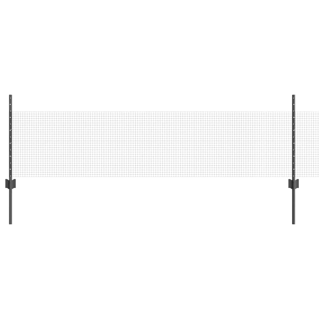 Schweißdrahtzaun mit Pfosten 10 x 0,5 m (B x H)