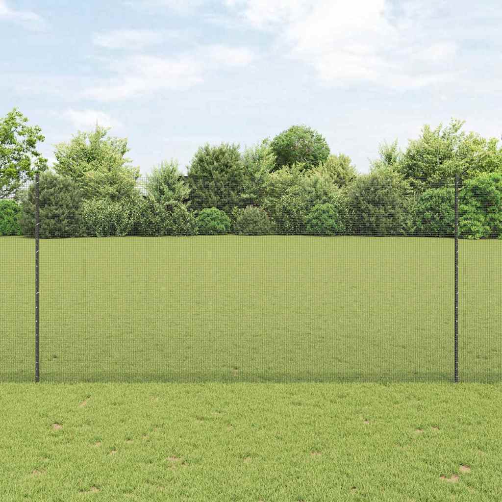 Schweißdrahtzaun mit Pfosten 25 x 1,5 m (B x H)
