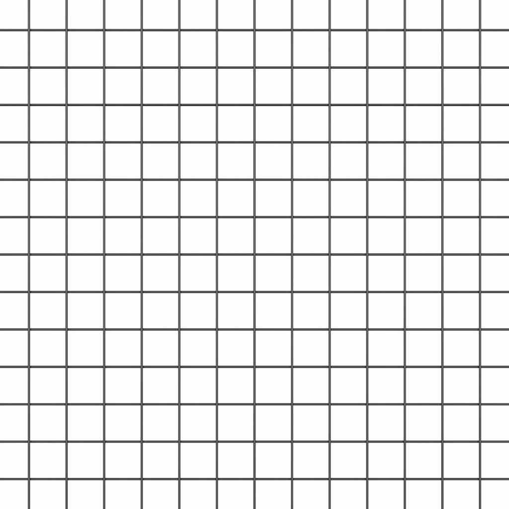 Geschweißter Drahtzaun mit Pfosten 100 x 0,6 m Grau Netz