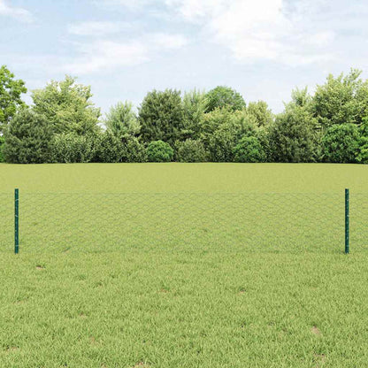 Sechseckzaun mit Pfosten 10 x 0,4 m PVC-beschichteter Stahl