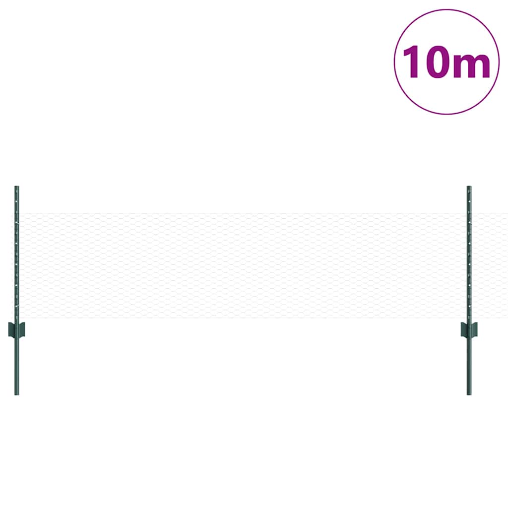 Geschweißter Drahtzaun 10 x 0,5 m (B x H)