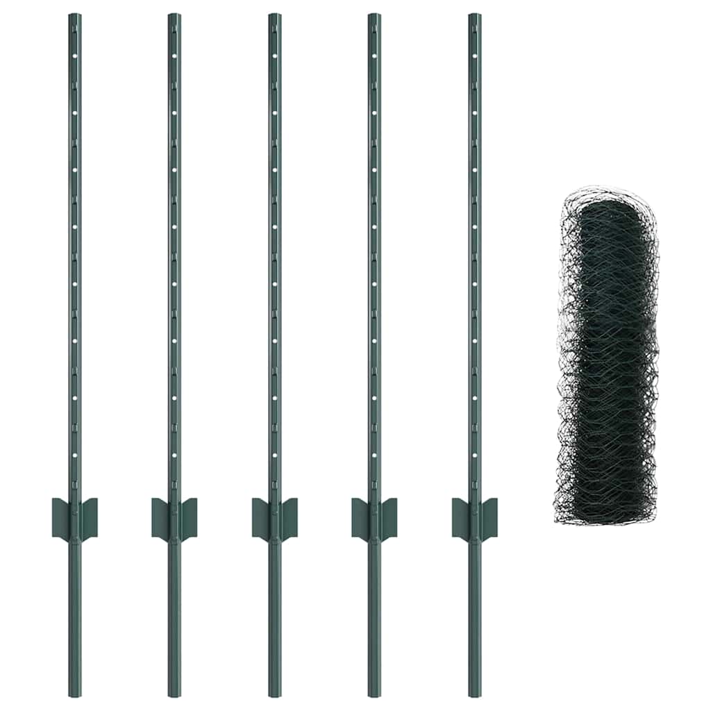 Geschweißter Drahtzaun 10 x 0,8 m (B x H)