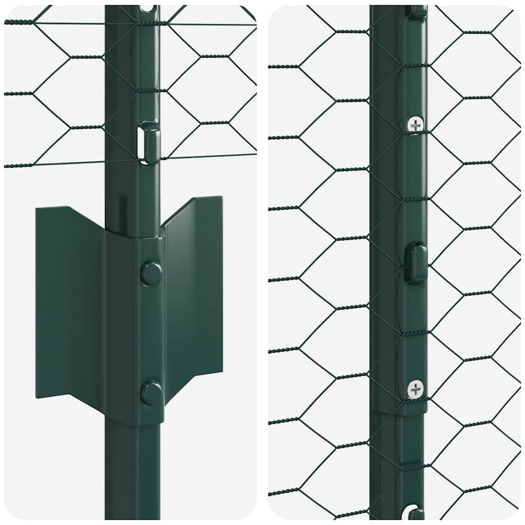 Geschweißter Drahtzaun 10 x 1 m (B x H) PVC-beschichteter Stahl