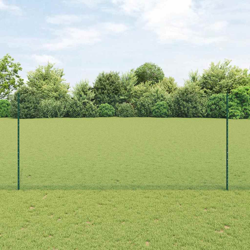 Zaun mit Pfosten Grün