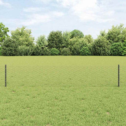 Sechseckzaun mit Pfosten 10 x 0,4 m PVC-beschichteter Stahl
