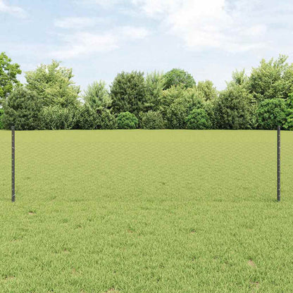 Sechseckzaun mit Pfosten 10 x 0,5 m PVC-beschichteter Stahl