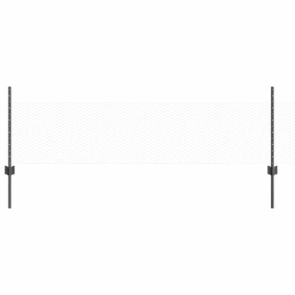 Sechseckzaun mit Pfosten 10 x 0,5 m PVC-beschichteter Stahl