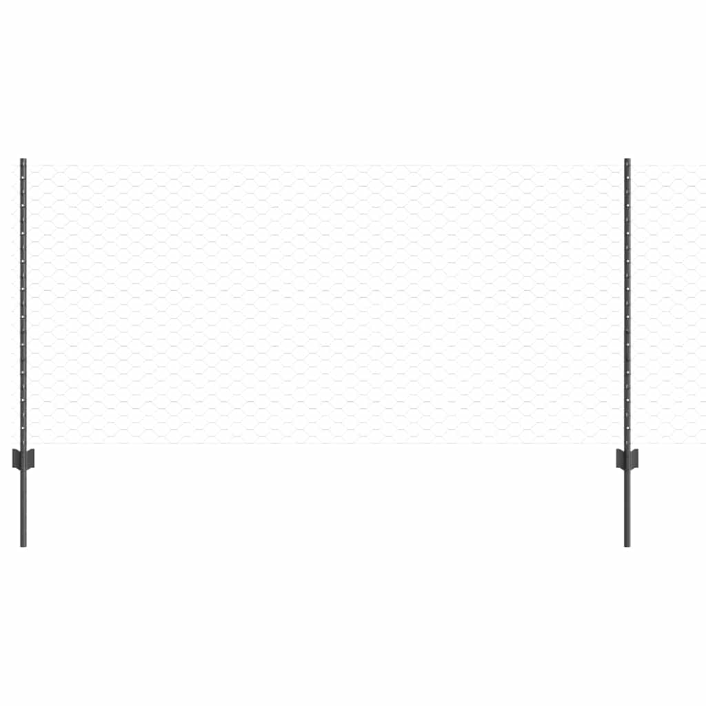 Geschweißter Drahtzaun 10 x 1 m (B x H) PVC-beschichteter Stahl