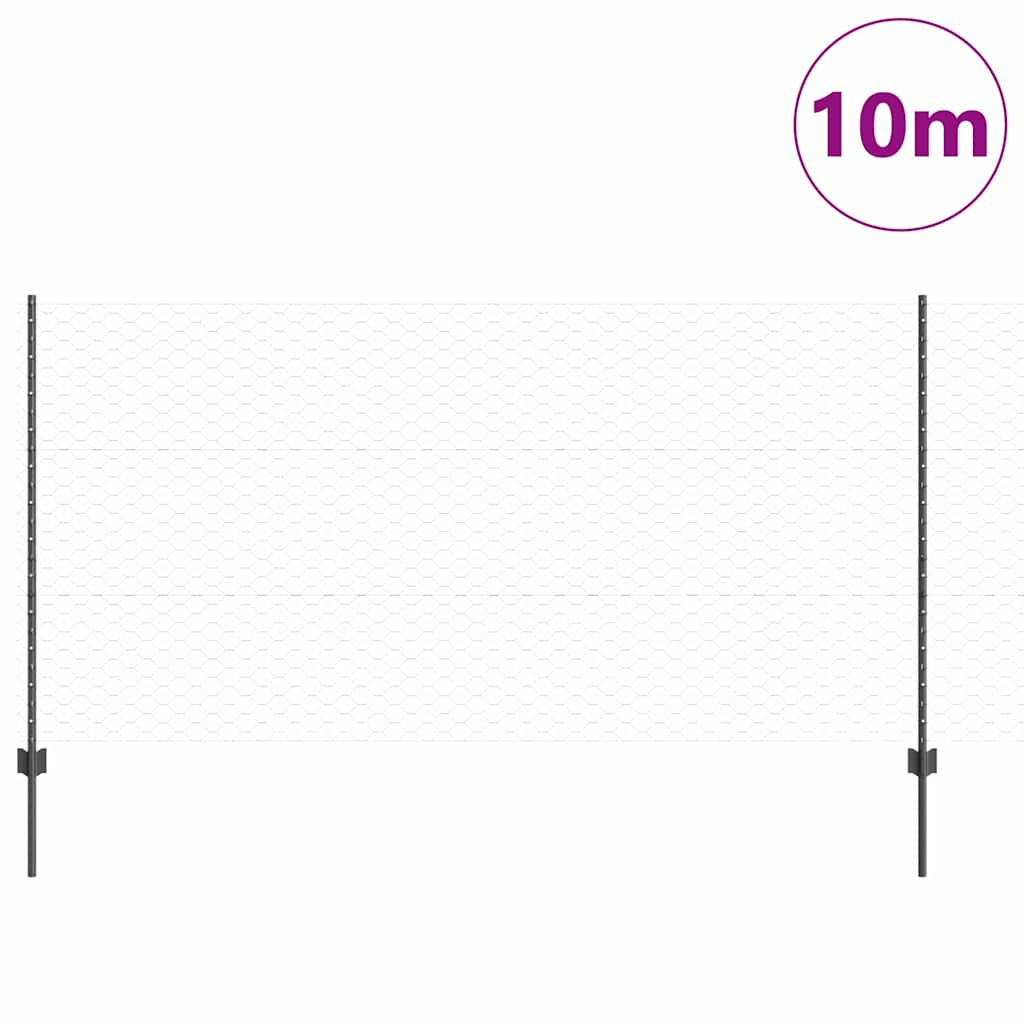 Geschweißter Drahtzaun 10 x 1,2 m (B x H)