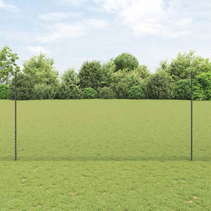 Sechseckzaun mit Pfosten 10 x 1,6 m PVC-beschichteter Stahl