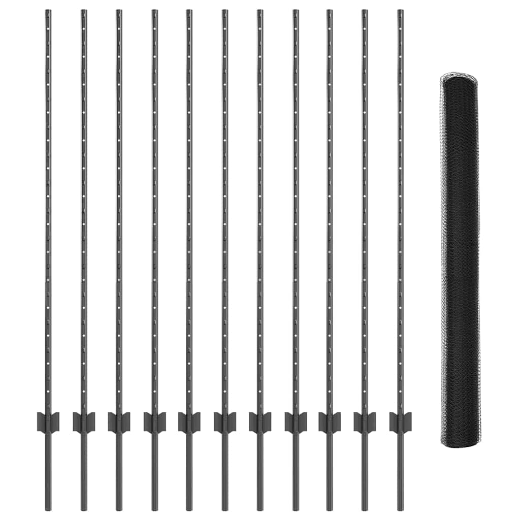 Geschweißter Drahtzaun 25 x 1,4 m (B x H)