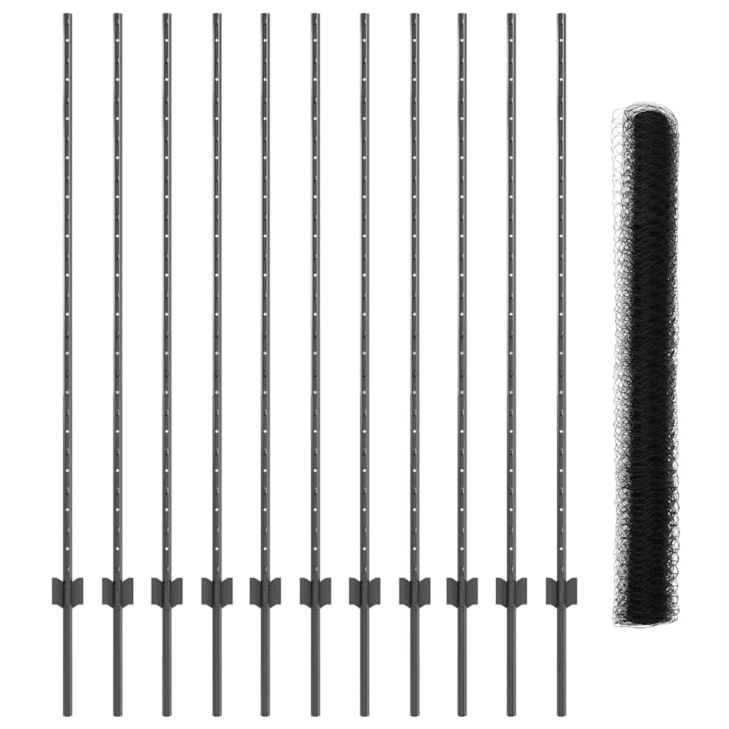 Geschweißter Drahtzaun 25 x 1,4 m (B x H)