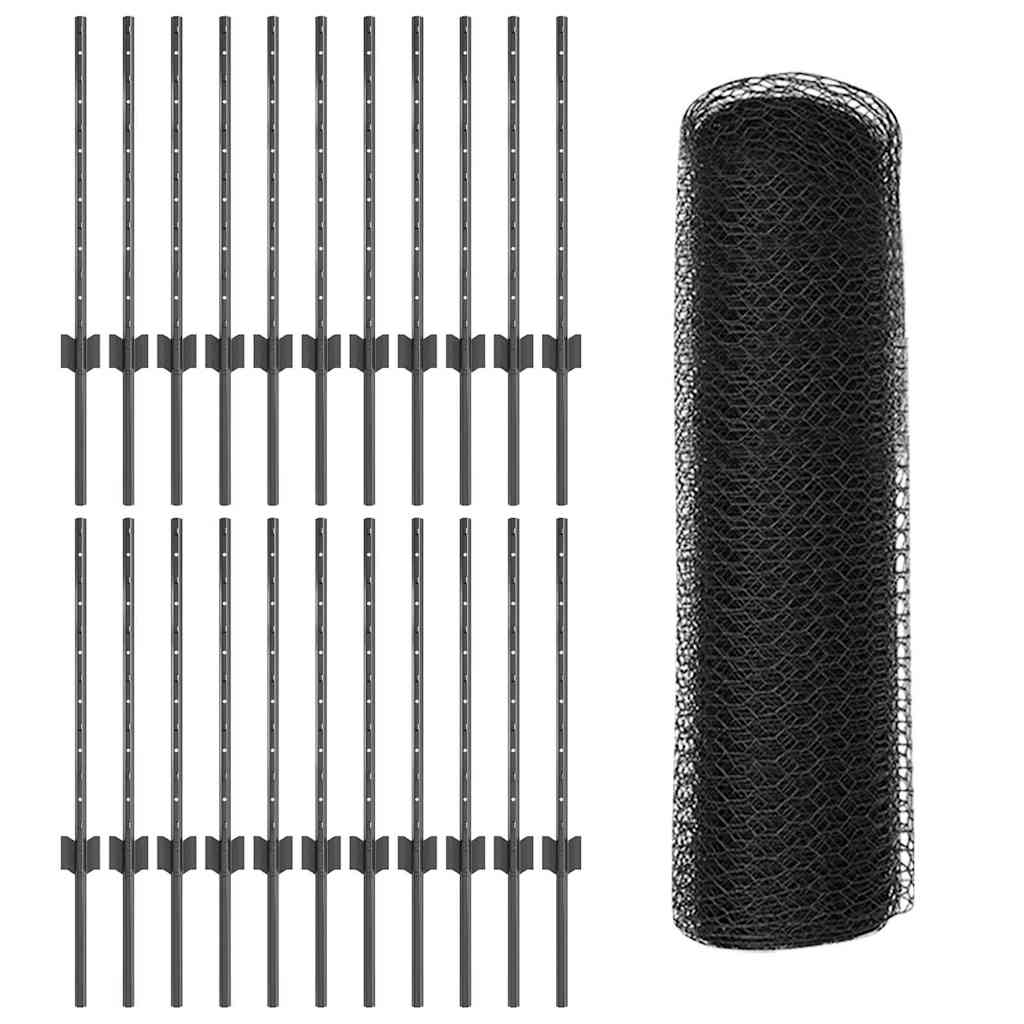Geschweißter Drahtzaun 50 x 0,5 m (B x H)