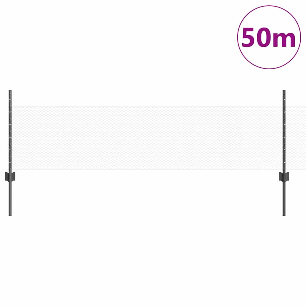Geschweißter Drahtzaun 50 x 0,5 m (B x H)