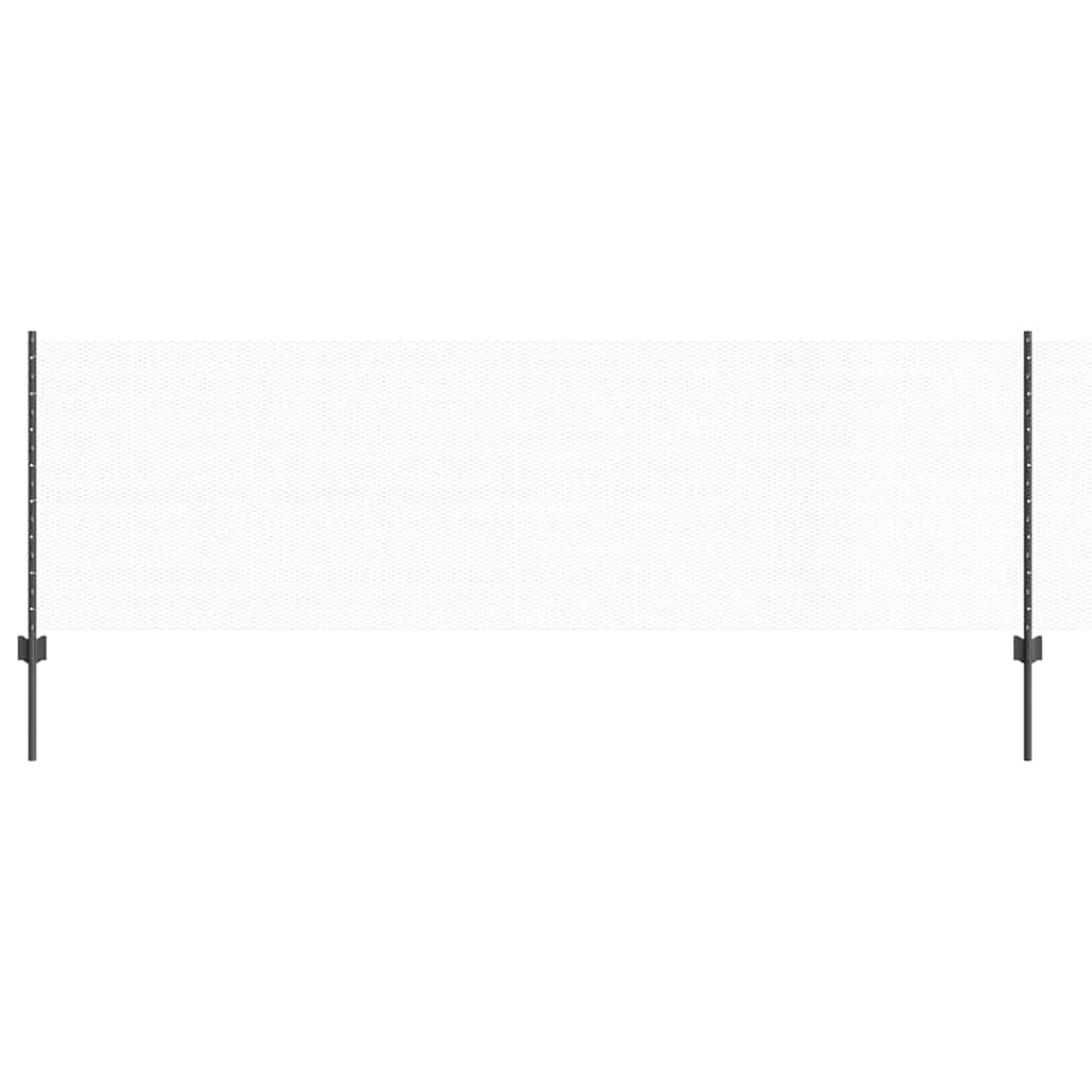 Sechseckzaun mit Pfosten 50 x 0,8 m PVC-beschichteter Stahl