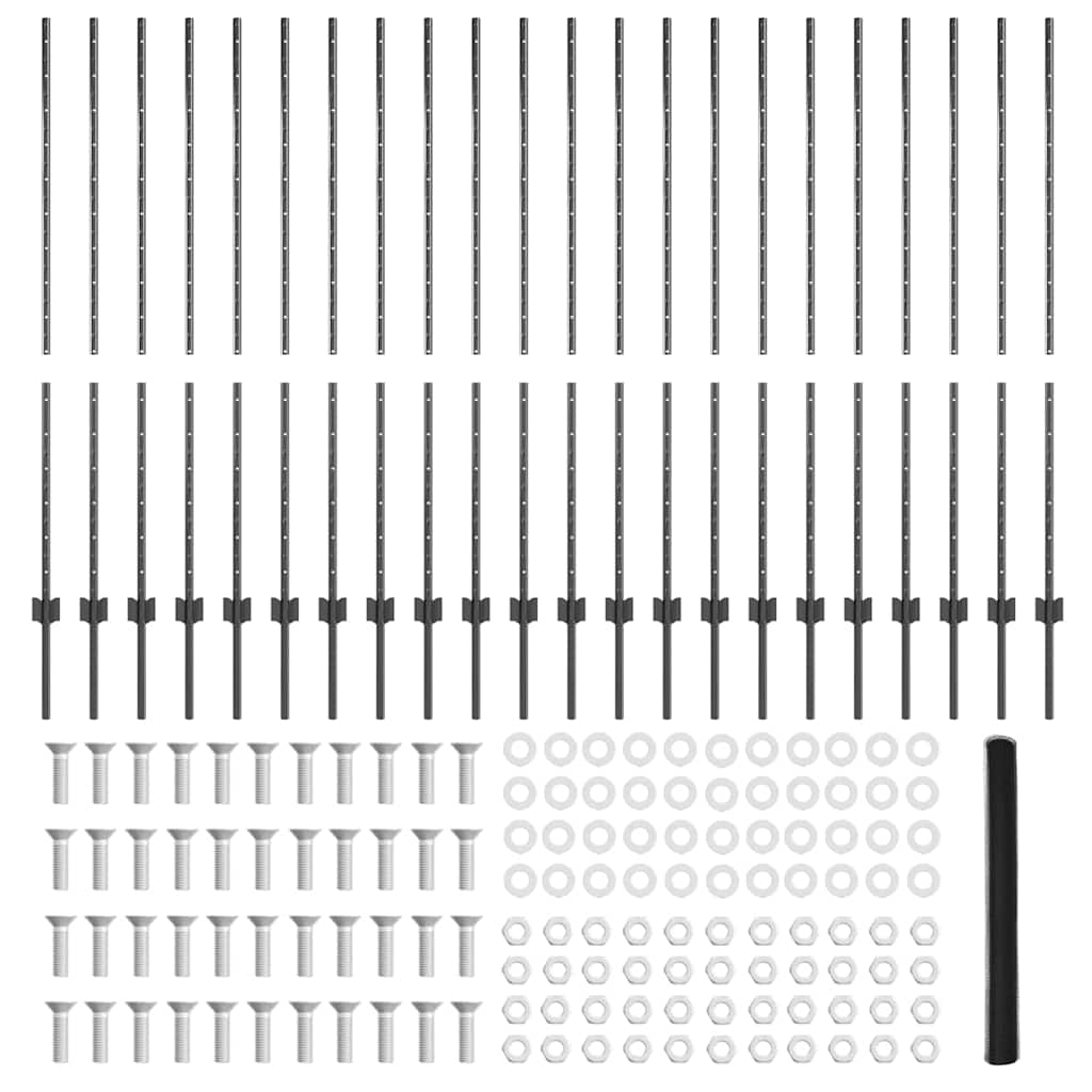 Geschweißter Drahtzaun 50 x 1,4 m (B x H)